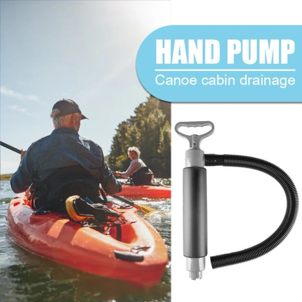 Barche canoe pompe per bilge a mano mobile con tubo di salvataggio di emergenza da 41 cm pompa a mano in kayak per decorazione di acqua per esterni familiari