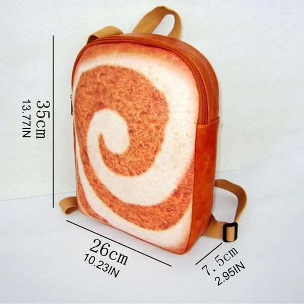 Backpack Fashion Toast School Bag Stucks Rucksack College Daypack per adolescente