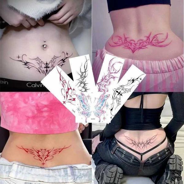 Tatuaggi tatuaggi tatuaggi tatuaggi tatuaggi tatuaggi tatuaggi impermeabili temporanei per donne che coprono cicatrici sexy ala ad ala tatto tatto adesivi a buon mercato 240426