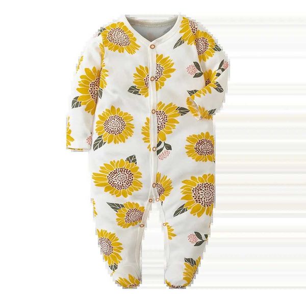 Rompers salto da uomo al 100% puro pois pozzolo abito da donna neonato set da donna salto estivo 0-12 mesi baby pajamasl24fl24f