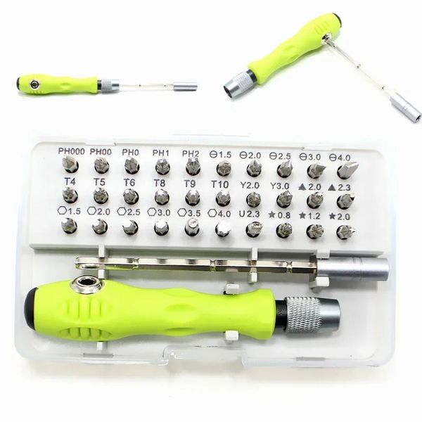 Criativo 32 em 1 chave de fenda Conjunto de precisão Mini Bits de fenda magnética Bits Kit Telefone Mobile Ipad Camera Manutenção Reparo