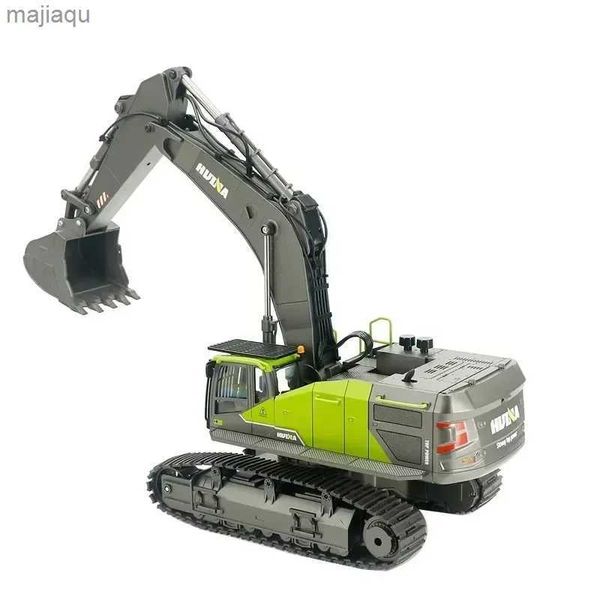 Elektrik/RC Araç Track 22 Kanallı Çok Fonksiyonlu Vidalı Alaşım Excavator Modeli Huina 1593 Uzaktan Kontrollü Mühendislik Aracı Oyuncak Çocuk Hediyesi2404