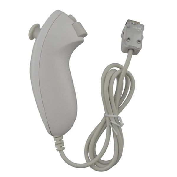 Giocatori 10pcs controller di videogiochi remoto maneggiare il controller Nunchuck a sinistra per Wii White Gamepad