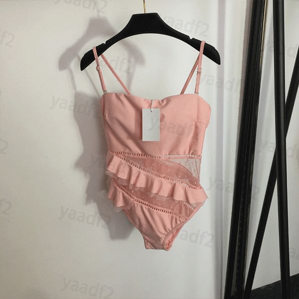 Costumi da bagno in pizzo per donne da bagno con un pezzo da bagno sexy costumi bikini trasparenti