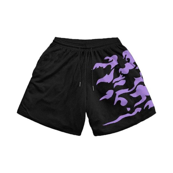 Shorts masculinos masculinos 3d shorts de praia estampados de cintura elástica de animação harman estampado street casual shorts soltos j240426