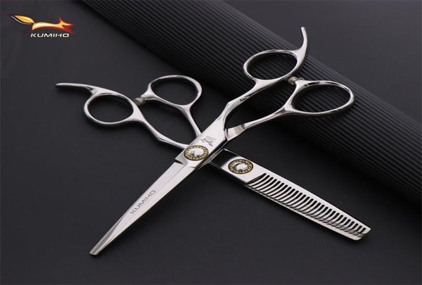 KUMIHO Japane Hair Scissors Profissional Com Corte de parafusos grandes e desbaste 2202226402015