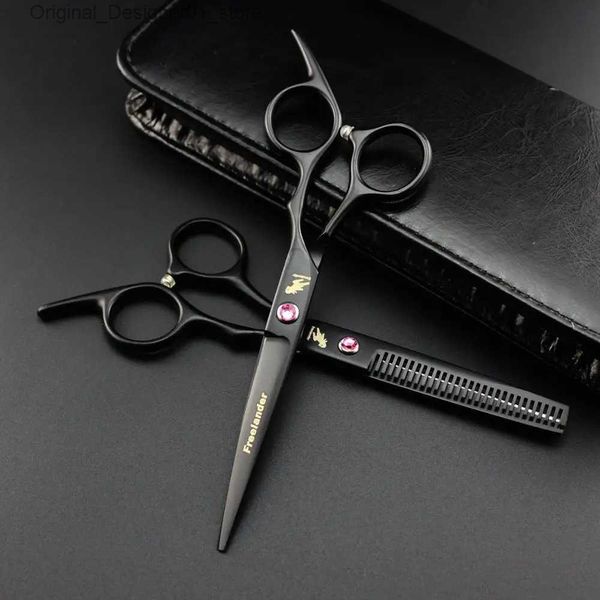 Ножницы для волос 6,0 дюйма черная новая профессиональная парикмахерская прическа сречка японская 440c парикмахерская большая подстрига