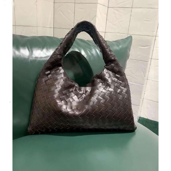 Farbige Beutel Schulterbottle Unterarm Bottegaas Venets Jodie Lady Hop Totes Schokoladen -Tasche Handgelenk große Kapazität Frauen echte echte Tasche Leder Handtasche CXE6