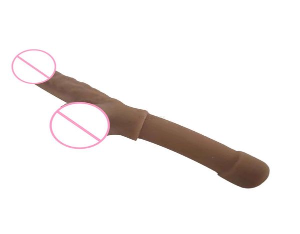 2022 para clímax super macio Dildo realista parece Skin Mediclgrade TPE 17cm Penis Penis para boneca feminina ou sexual com testis y0407214632