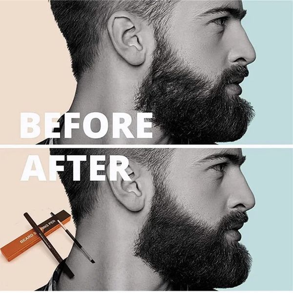 Nuova Penna per barba Barber Pencil Valfaci Stybling Stybrow Strumento Bustachi Repautica Paperino da colorare per uomini Cosmetici BEARD FILLERF FILLERF FILLERFF