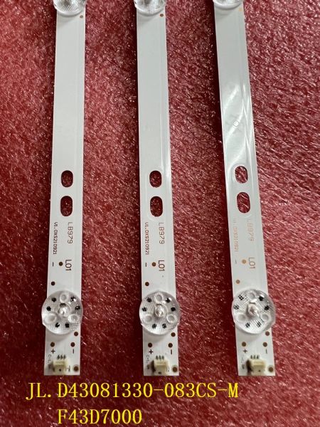 Комплект аксессуаров 3PCS 8LED светодиодная подсветка для DEXP F43D7000 F43D7000K JL.D43081330083CSM LC430DUYSH A1