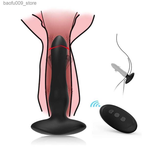 Sonstige Gesundheit Schönheitspunkte Anal Vibrator Penis Plug Prostata Massager Erwachsene Produkte Prostata Stimulator Männlich unregelmäßiger Pseudopenilvibrator Q240426