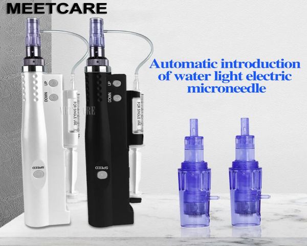 Elektrische Mesotherapie Stift Derma Stiftmikronedle für Haare Nachwachsen Meso Pistole Haut Verjüngung Anti Wrinkle Acne Pore9558640