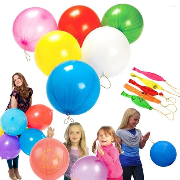 Decorazione per feste 4G Pacchetto di palloncini di 6/12/24 pezzi in gomma Elastico in pallone in lattice pat giocattolo per bambini Fitness