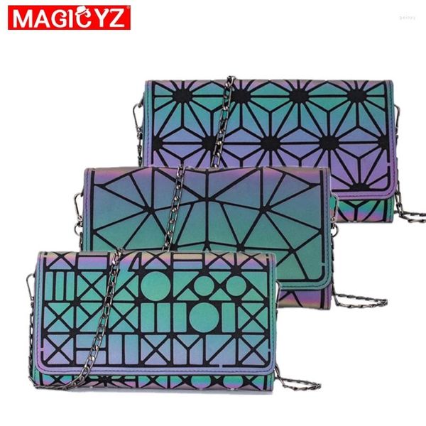 BAGA MULHERM Women Flip Flip Geométrico Luminoso Messenger Moda de Moda de Moda/Compra/Compra de Rua/Partida Pursa