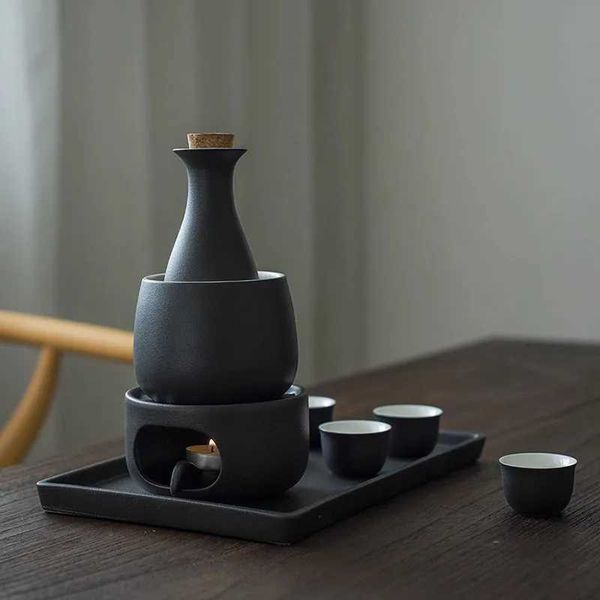 Bar Araçları Restoran Bar Sake Glass Hediye Japon Alkol Şefir Şişesi Sake Set Taşınabilir Küçük Restoran Lüks Jogo De Xicaras Sofra Takımları 240426