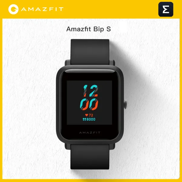Dispositivos Versão Global Novo Amazfit Bip S Smartwatch 5ATM Impermeável embutido em GPS GLONASS Bluetooth Smart Watch For IOS Android Phone