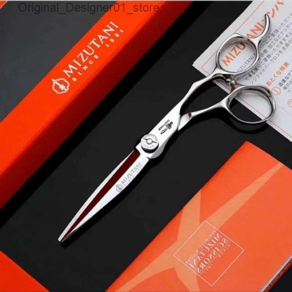 Tesoura de cabelo mizutani barbeiro barbeiro profissional de 6,0 polegadas de 6,0 polegadas 440c Material de alto nível de salão q240426