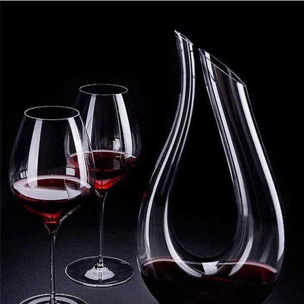 U51G Bar Tools 1500 мл вина Resolver Set Set Luxury Crystal Red Wine Brandy Brandy Champagne Resolver Filler 240426