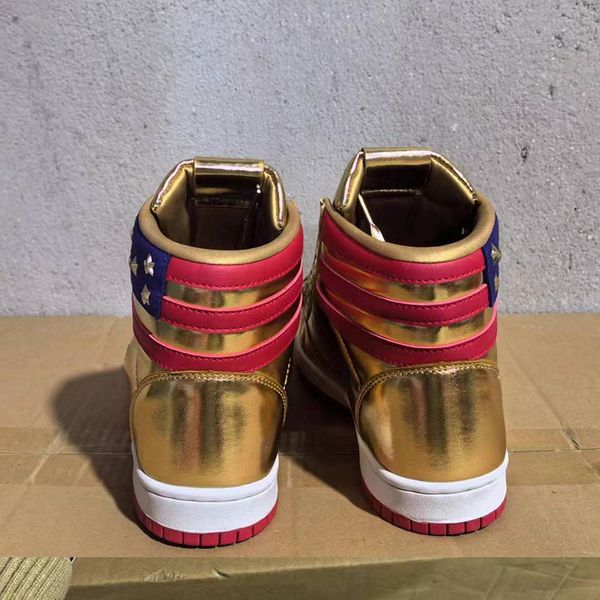 T Trump Basketball Casual Shoes The Never Render Designer High Tops 1 TS Gold Custom Men Men Outdoor Sneakers Commort Sport