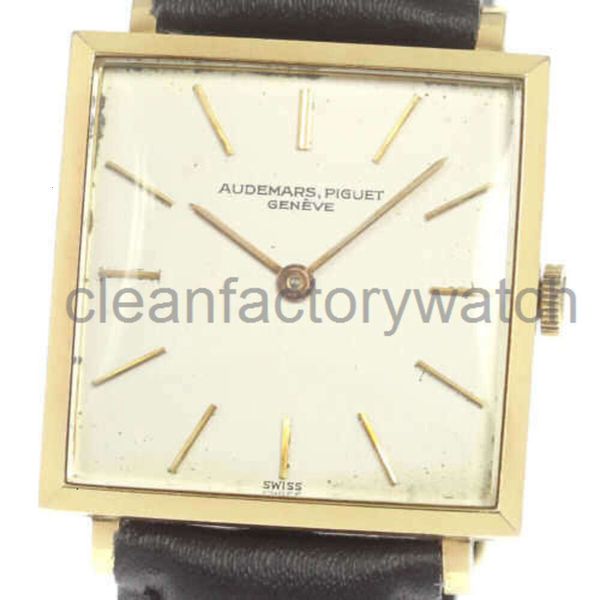 Piquet relógios mecânicos Audemar Luxo APSF Royals Oaks Wristwatch Audemarrsp Wristwatch K18yg Vintage Dial prateado Winding Designer de movimentação automática