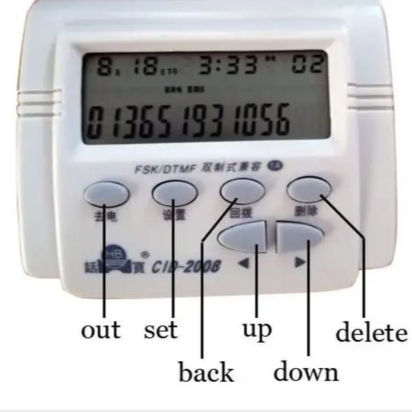 Acessórios Id ID do chamador Equipamento de exibição para telefone fixo telefone fixo Casa em casa 2008e