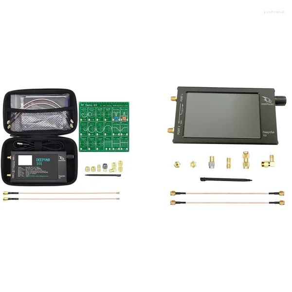 Walkie Talkie 2024 Ultimo Nanovna Deepvna SWR METER VHF UHF Analyzer Antenna da 4,3 pollici batteria in metallo IPS LCD