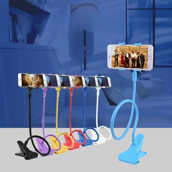 Suporte universal do telefone celular Longo de braço comprido flexível Planejador de telefone Planejando suporte para montagem de tablet para iPhone XS x Samsung