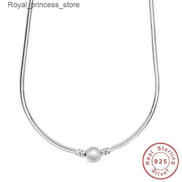 Подвесные ожерелья Новое серебряное ожерелье 925 - простая змея, подходящая для примитивных подвесок для боя