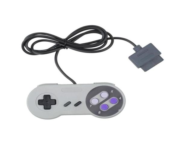 5 pezzi Nuovo controller divertente a 16 bit Super per Nintendo per SNES System Console Control Pad Joypad Kid039s Gift Grey8465719