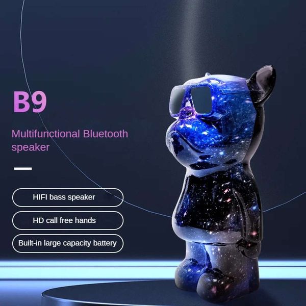 B9 Dogping Dog Bluetooth Altoparlanti arte arte cool mini desktop decorazione regalo 6d qualità audio piccolo subwoofer audio wireless bluetooth