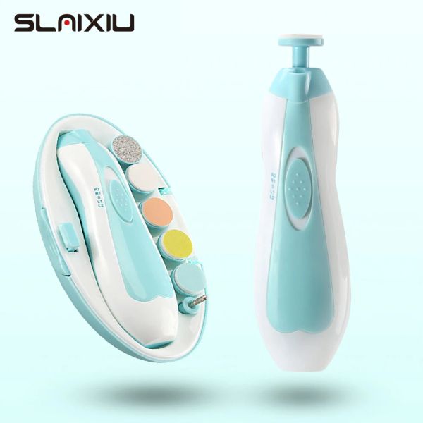 Уход за электрическим лаклером для ногтей Baby Blue Powder Electric Electric Nail Clipper Bab