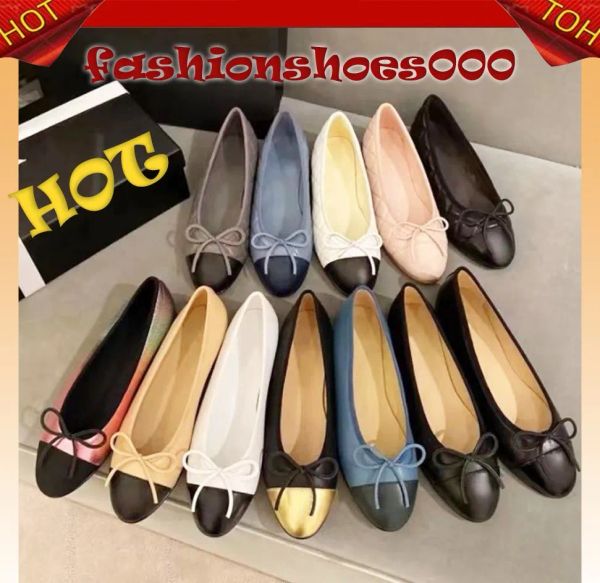 Ballett Flats Designer Chanells Schuhe Ballett Loafer Espadrilles Sandalen Damen Chunky Party Hochzeitspumpen Flats Schuhe Sandalen Sandalen Sandalen