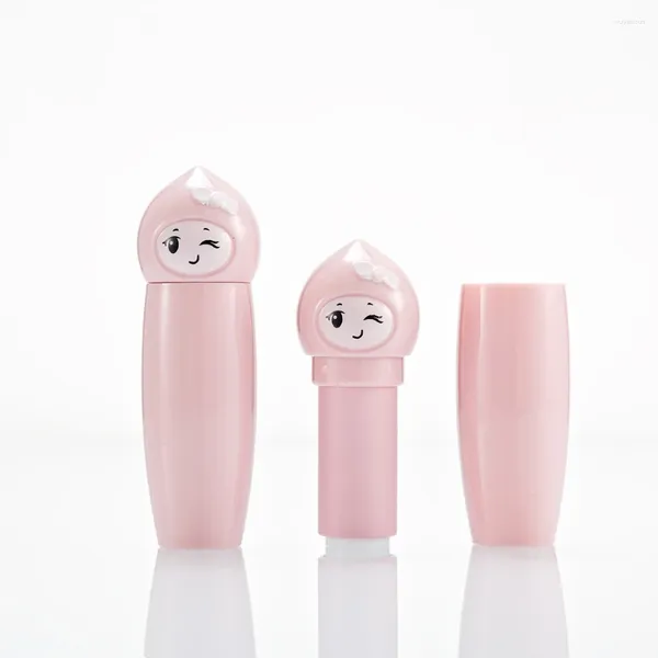 Garrafas de armazenamento Pink Baby Lip lábio vazio Tubo Reciclável Pacote de batom em estoque