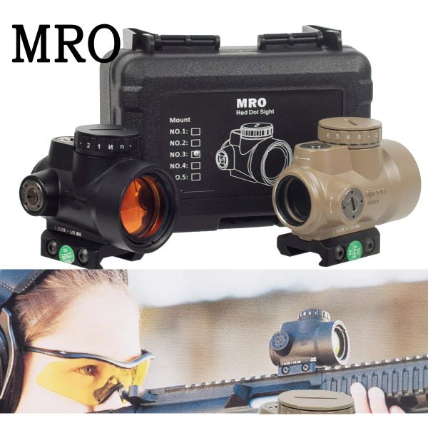 Rifle tático MRO Holográfico de ponto de mira de ponto de vista portátil Riflesclescópio de caça portátil