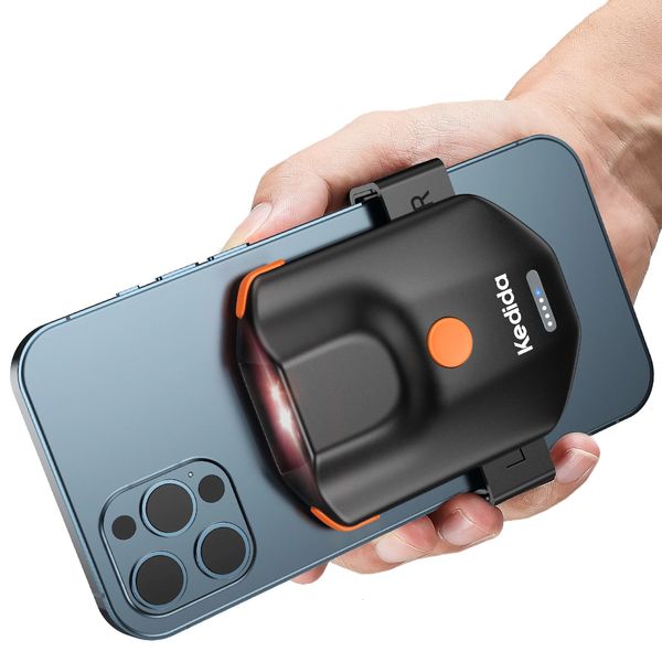 1D Bluetooth Barcode -Scanner Kedida Portable Back Clip Wireless Barcode Scanner Inventory Code Reader funktioniert mit Windows 240416