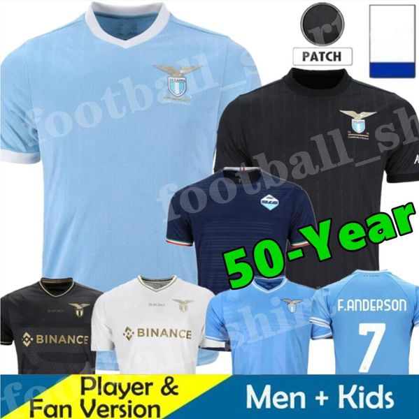 2024 Maglie da calcio a 50 anni Immobile Immobile Immobile Maglie 23 24 Luis Bastos Sergej Badelj Lucas J.Correa Zaccagni Marusic Men Kit Kit Shirt