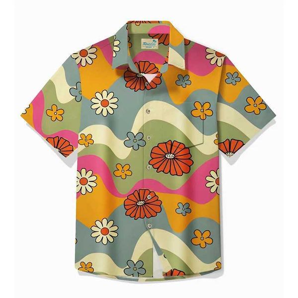 Camicie casual maschile nuove camicie da uomo Hawaii Style Tropical Cartoon Anime SEAL SEAL SILLA CAMPIGLIO ALOHA SHIRTI ALOHA COMPOSTAMENTO SIMMA CASSO