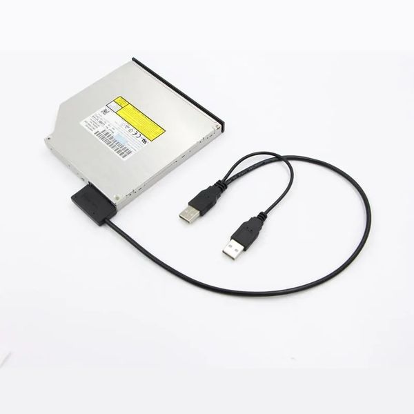 Sata Optical Drive zum USB -Adapterkabel Notebook Eins mit zwei einfachen SATA