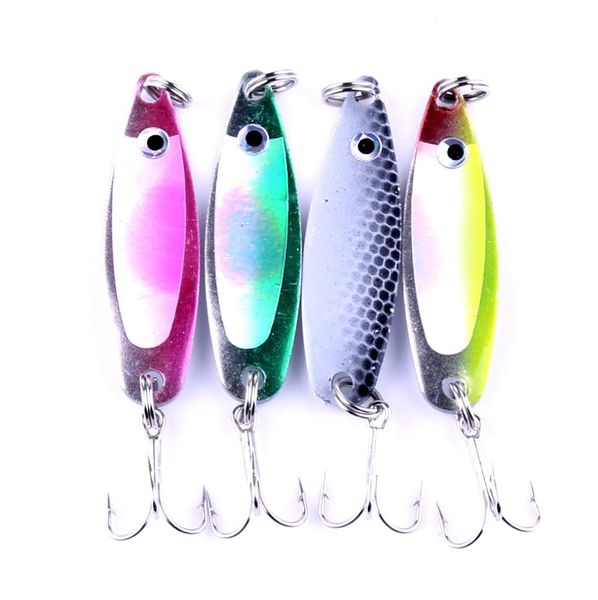 20pcs Metal Şerit Spinners Kaşık Balıkçılık Cazibesi Sert Yem 5cm 65g Pesca Kaşık Krankbait2370799