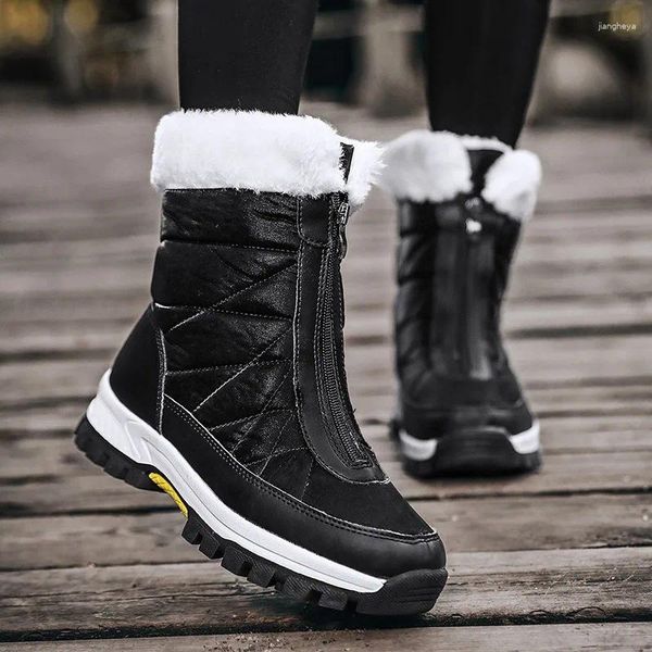 Stiefel Winter Regenschirm Tuch verdickte Schnee Freizeitmode 360 Grad Thermostat warmes winddes kalt-resistenter Baumwollschuhe Thermostat