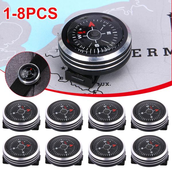 Compass Mini Watch Strap Button Compass para Paracord Bracelet Survival