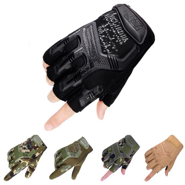 Handschuhe Taktische militärische Handschuhe Halbfinger Paintball Airsoft Shot Combat Antiskid Männer Fahrrad Fahrrad Ganzfinger Handschuhe Schutzausrüstung