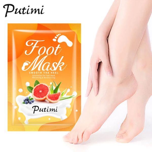 Piedi 6/7/8 pacchi esfolianti maschere a pedicure calzini esfoliazione per piedi maschera rimuovi la maschera per peeling del piede per la pelle morta