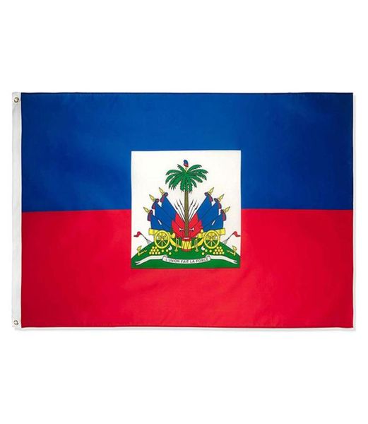 Bandeiras de 3x5 pés de bandeira Haiti do fornecedor de bandeira da China de alta qualidade 100d Poliéster pendurado Flying National Drop 8055851