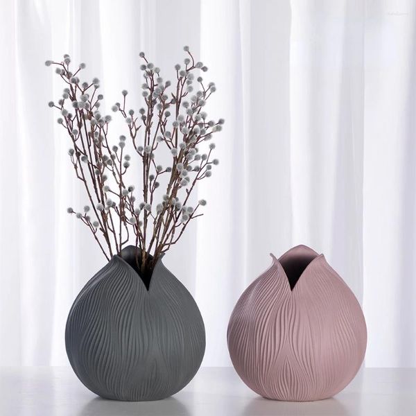 Vasi Vasi di fiori moderni italiani europei per decorazioni per la casa in porcellana colorata deko lussuosa ceramica jarrones piccola rosa nordico