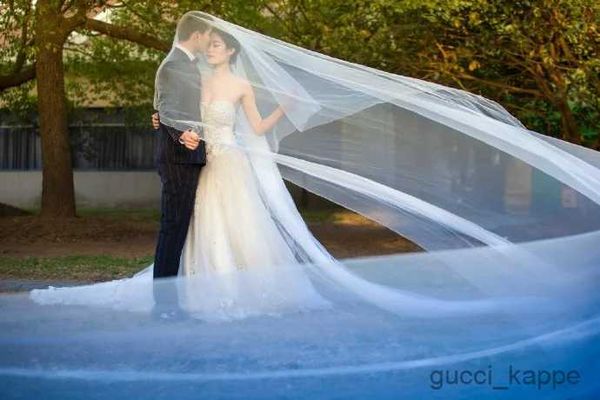 Gioielli per capelli da sposa 1t velo da sposa veli lunghi morbidi da sposa senza pettine a un velo da sposa con uno strato di lunghezza 5m Accessori per matrimoni