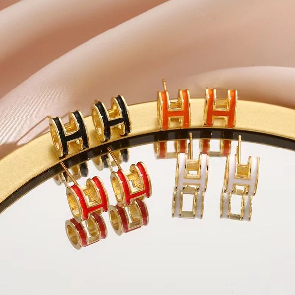 Fashion Ohr Stud für Frauen Luxus Charme Hoop Ohrringe Gold Hops Marke Designer Schmuck Diamant Ohrring Männer Silber Elegant Arette Armband Halskette