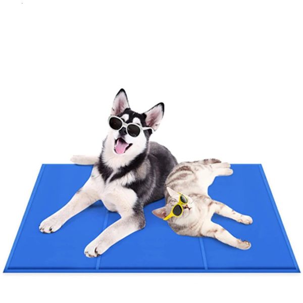 Summer Pet Pad Pad Dog Gel Refrigendo tapete de resfriamento Cool down Pet Pad Mattress Cool Mat Bed Cat 240411