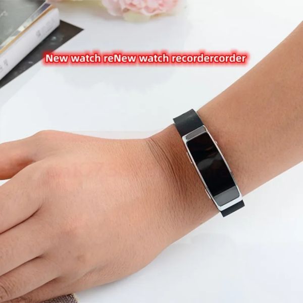 Registratore VOCE REGISTRATORE PORTATILE Bracciale HD Mp3 Player Nessun scherma